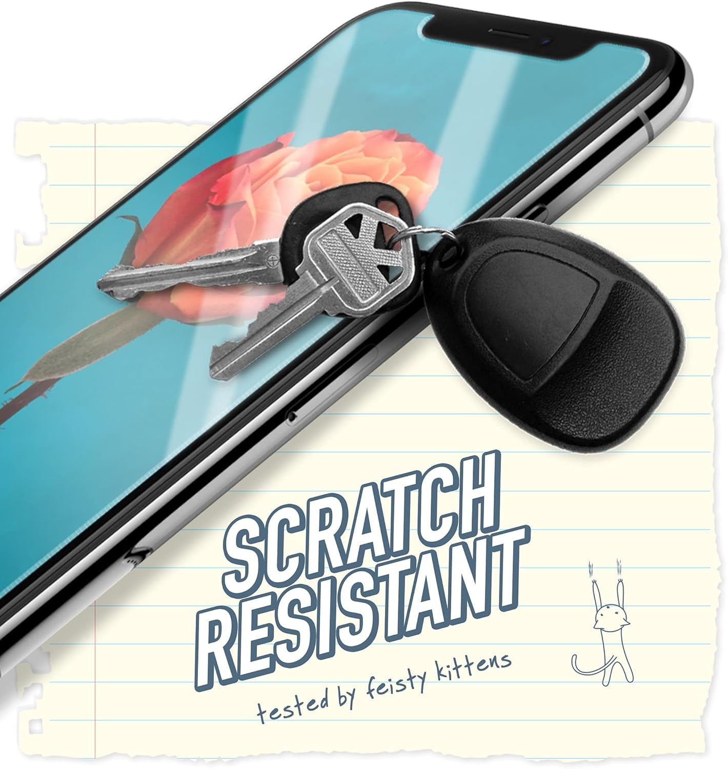 iPhone 8 Plus, 7 Plus & 6 Plus Tempered Glass Screen Protector - 2-Pack with 9H Scratch Resistance and Easy Installation Frame