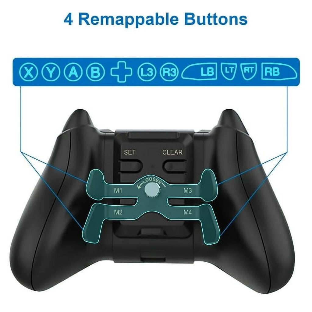 Controller Paddles and Back Button Attachment for Xbox Series X/S and One/One S/X - Black
